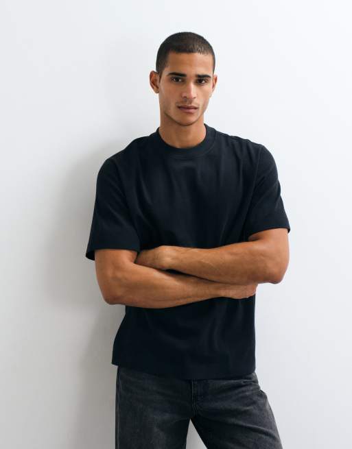Abercrombie & Fitch t-shirt premium épais noir, 3 de 5