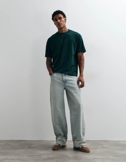 Abercrombie & Fitch T-shirt premium pesante verde, 2 di 5