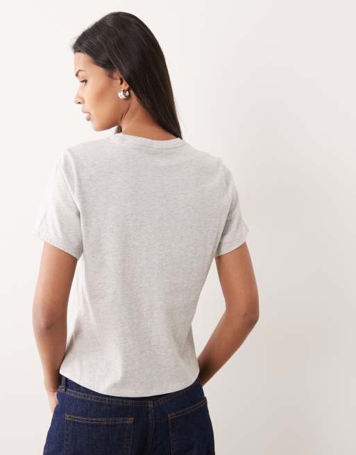 Abercrombie & Fitch - T-shirt près du corps - Gris, 4 de 4