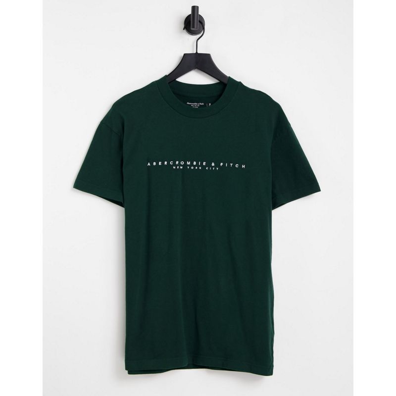 T-shirt e Canotte F1RWF Abercrombie & Fitch - T-shirt verde con logo sul petto
