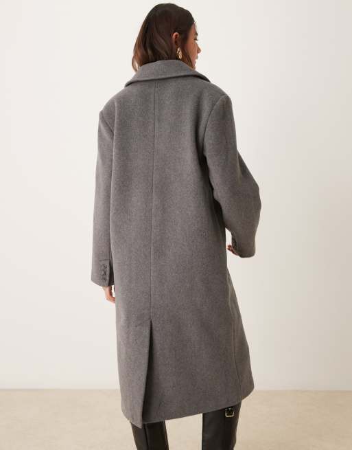 Abercrombie & Fitch tailored coat in gray | ASOS