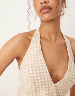 Abercrombie & Fitch Tailored Halter Neck Top