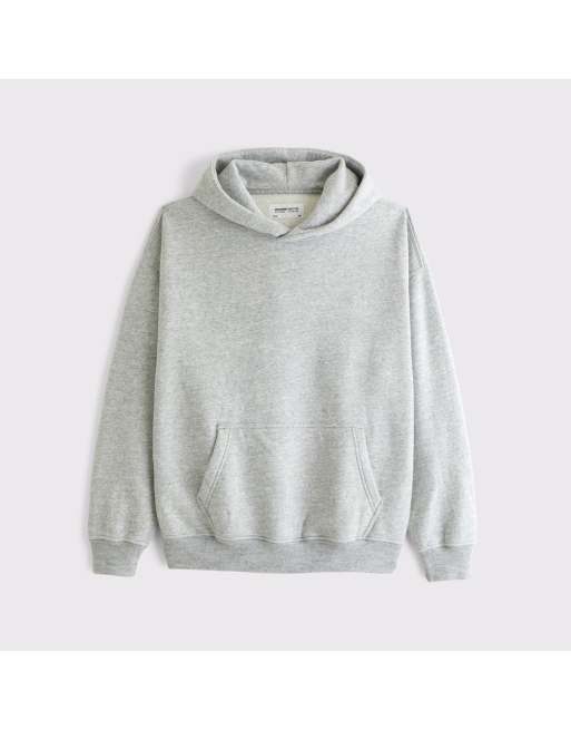 Abercrombie & Fitch Tall essential popover 2.0 hoodie in dark heather gray, 6 of 6