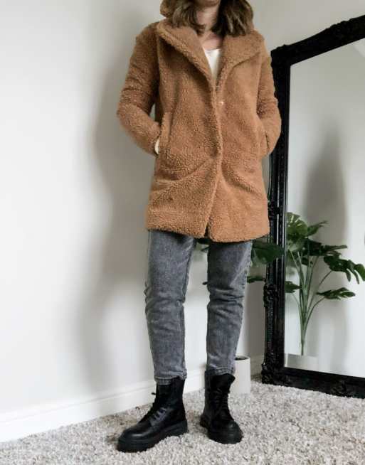 Abercrombie shearling outlet coat