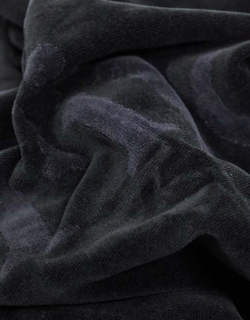 Abercrombie & Fitch - Telo mare con logo grande grigio/nero, 2 di 4