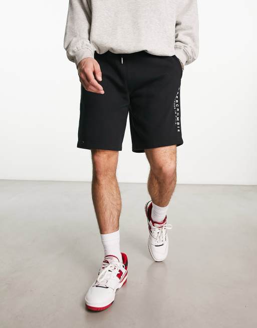 Abercrombie & Fitch terry trend logo short in black | ASOS