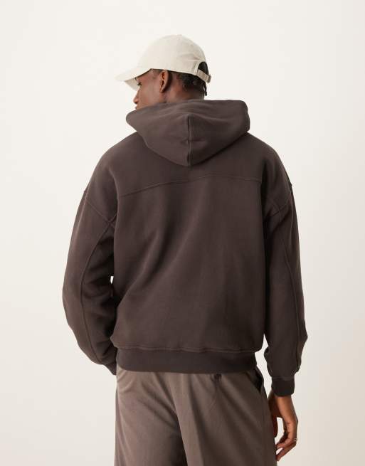 Abercrombie Fitch Timeless logo hoodie in brown