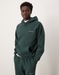 [Abercrombie & Fitch] Abercrombie & Fitch Timeless logo hoodie in dark green (part of a set) S Dark green