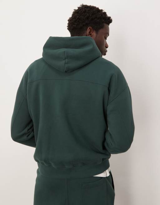 Abercrombie & Fitch - Timeless - Sweat à capuche à logo - Vert foncé, 4 de 4