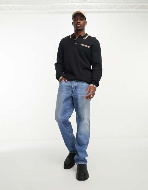 Abercrombie and fitch long sleeve polo hotsell