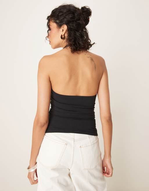 Abercrombie & Fitch - Top sans coutures à dos nu - Noir, 2 de 4