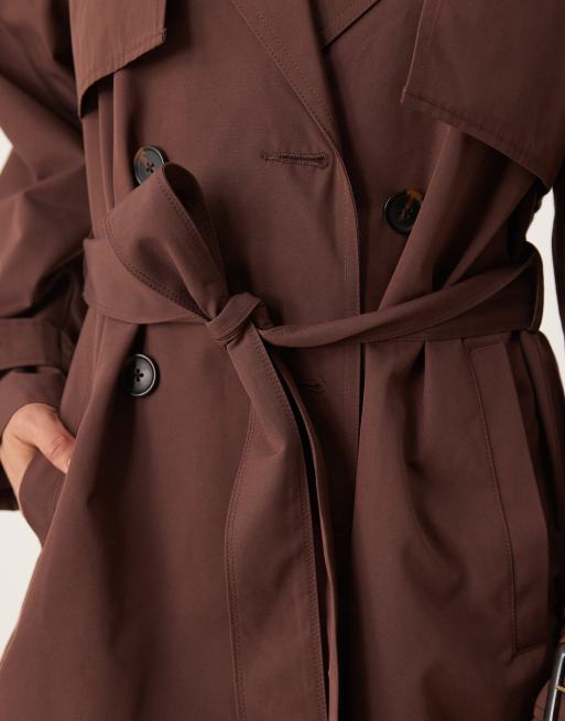 Abercrombie & Fitch - Trench-coat court - Marron, 3 de 4