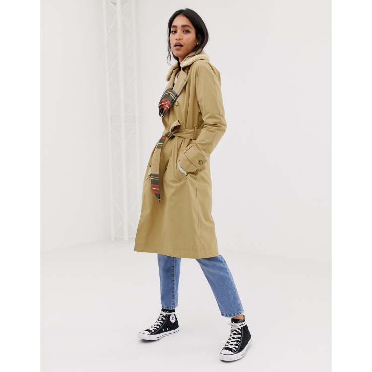 Abercrombie winter trench on sale coat