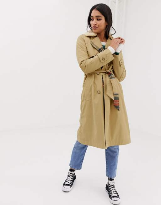 Abercrombie trench shop coat ladies