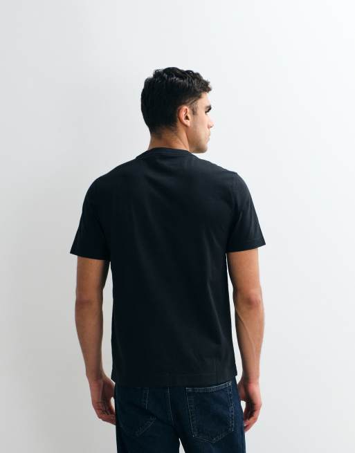 Abercrombie & Fitch trend chest script logo t-shirt in black, 4 of 5