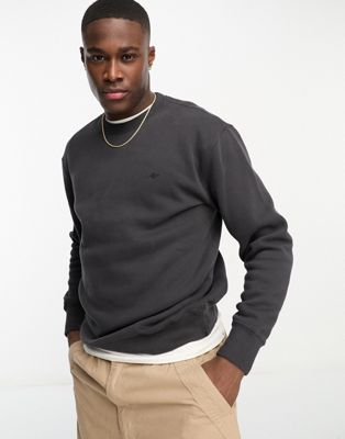 Abercrombie & Fitch trend logo sweatshirt in dark grey - ASOS Price Checker