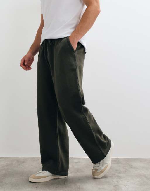 Abercrombie & Fitch ultra baggy joggers in khaki, 3 of 5