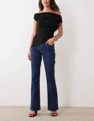 Abercrombie & Fitch Ultra High Rise 90s Straight Leg Jeans In Blue