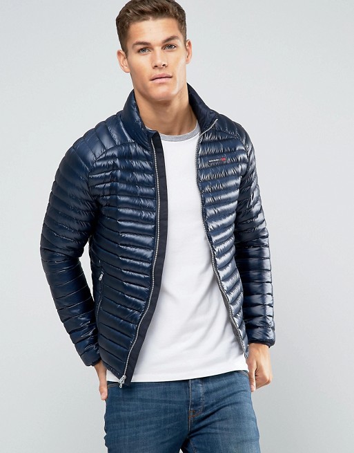 Abercrombie & Fitch Ultra Lightweight Down Jacket In Navy | ASOS