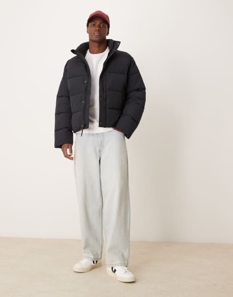 Abercrombie & Fitch ultra puffer jacket in black - view 1