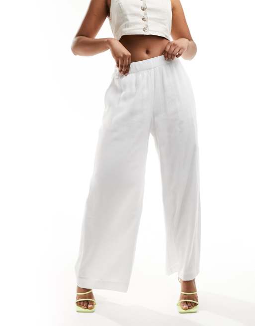 Abercrombie cropped wide leg pants hotsell