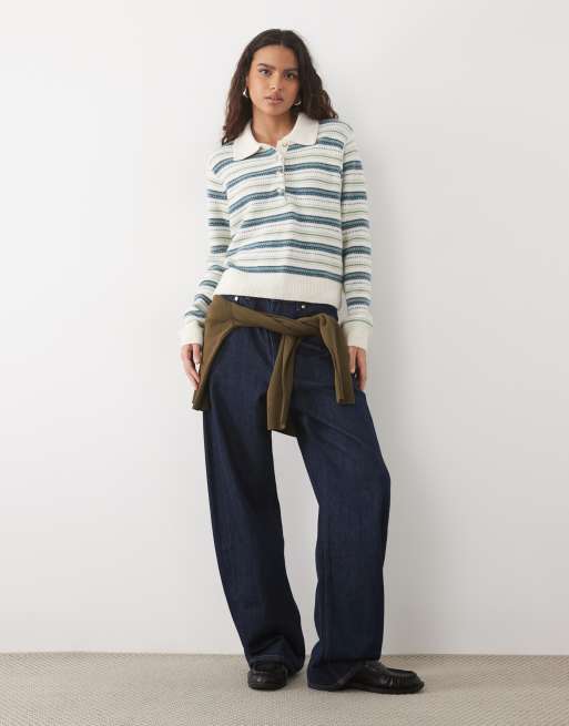 Abercrombie & Fitch V-hals trui met multi argyle, 4 van 4