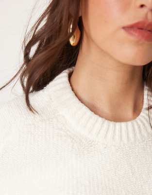 Abercrombie & Fitch High Neck Sleeveless Top In White