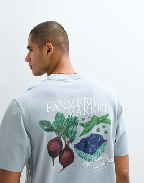 Abercrombie & Fitch vacation back graphic in light blue - view 1