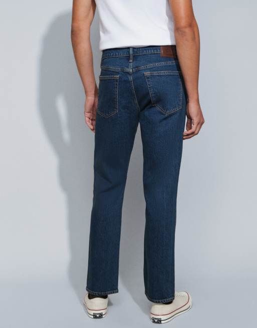 Abercrombie & Fitch - vaqueros rectos de corte 90s en lavado azul índigo, 2 de 5