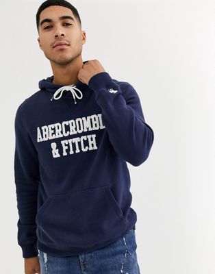 abercrombie navy blue hoodie