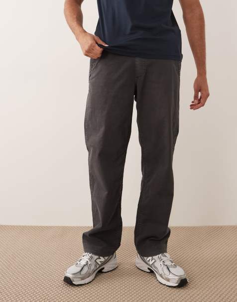 Abercrombie & Fitch - Vasket sorte posede pull-on-bukser - view 1