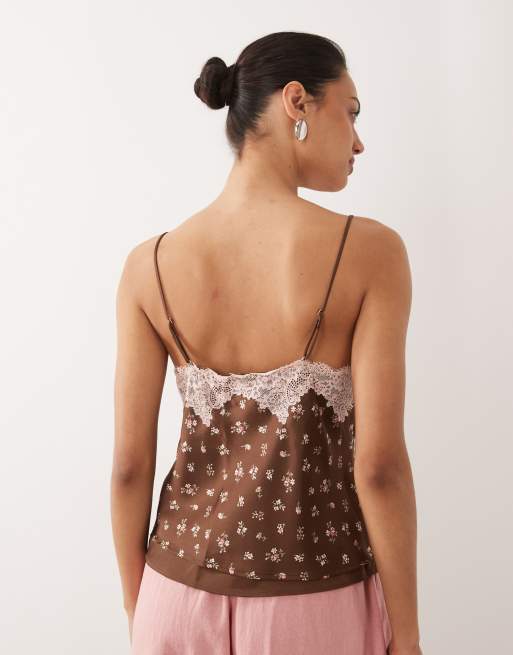 Abercrombie & Fitch - Vendbar cami-top med blomsterprint, 4 af 4