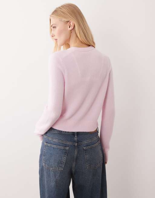 Abercrombie & Fitch - Vest met parelknopen in roze, 3 van 4