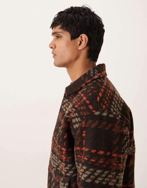 Abercrombie & Fitch - Veste courte en jacquard de laine mélangée - Multicolore, 4 de 5