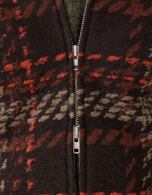 Abercrombie & Fitch - Veste courte en jacquard de laine mélangée - Multicolore, 5 de 5