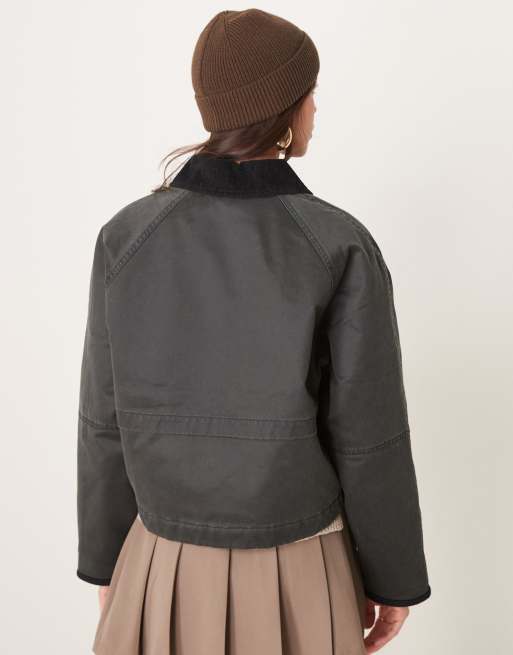 Abercrombie & Fitch - Veste courte style workwear - Noir, 4 de 4