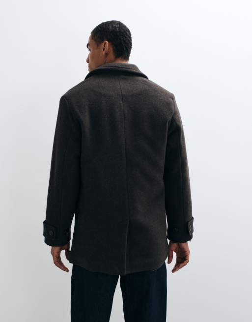 Abercrombie & Fitch veste croisée oversize marron, 5 de 5