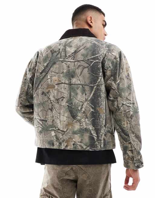 Abercrombie & Fitch - Veste de travail courte à fermeture éclair et imprimé camouflage - Multicolore, 2 de 4