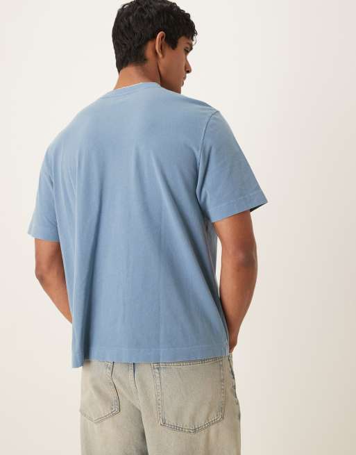 Abercrombie & Fitch vintage short sleeve t-shirt in washed blue