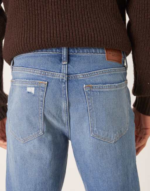 Abercrombie & Fitch – Vintage Stretch – Gerade Jeans in mittelblauer Waschung, 5 von 5