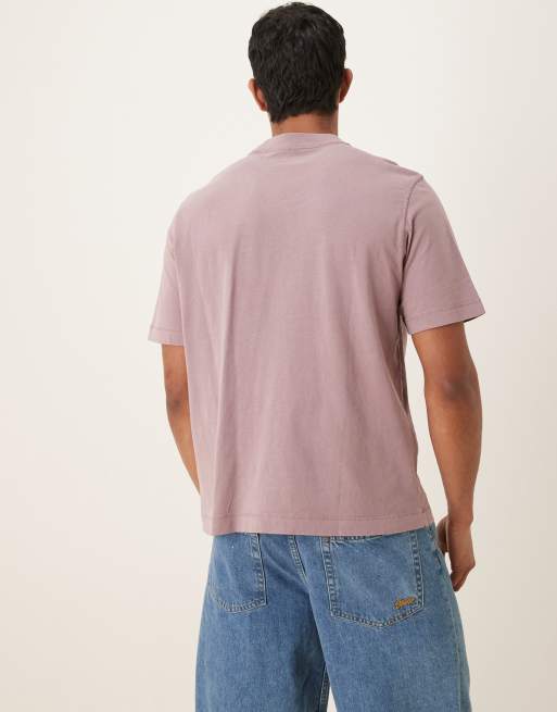 Abercrombie & Fitch – Vintage-T-Shirt in Beerenrot, 3 von 4