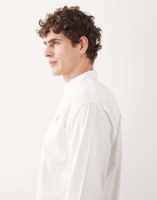 Abercrombie & Fitch – Vit oxfordskjorta med klassisk logga, 4 av 5