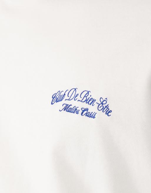 Abercrombie & Fitch – Vit t-shirt med tryck, 5 av 5
