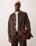 [Abercrombie & Fitch] Abercrombie & Fitch washed cord overshirt in brown XS brown