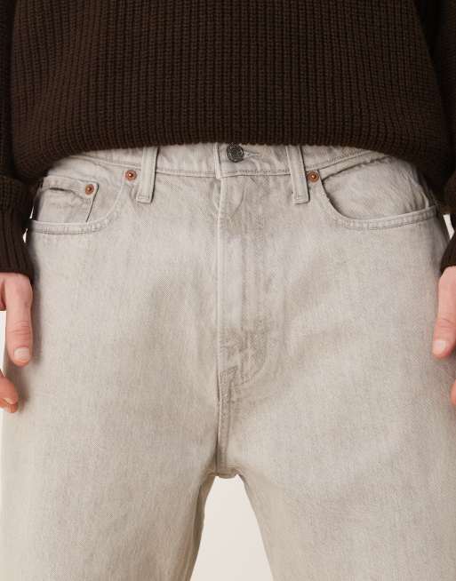 Abercrombie & Fitch – Weite Jeans in grauer Waschung, 5 von 5