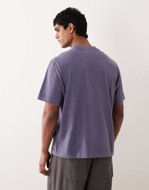Abercrombie & Fitch western embroidered t-shirt in navy, 3 of 5