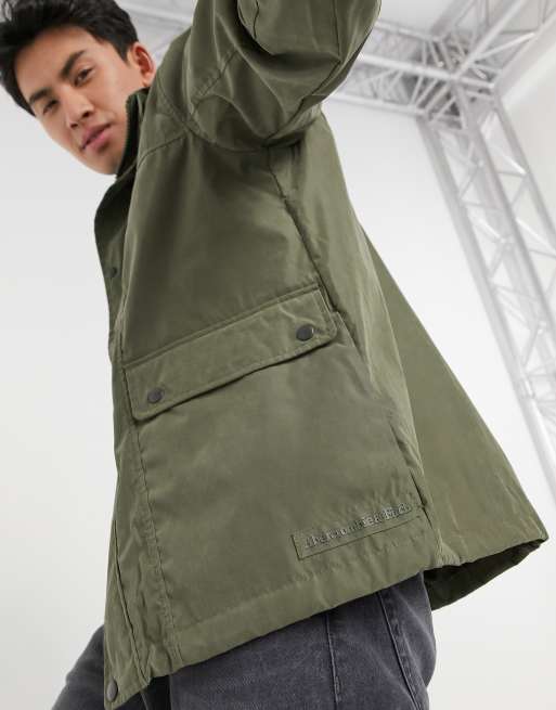 Abercrombie & Fitch - Windjack met capuchon in olijfgroen, 3 van 4