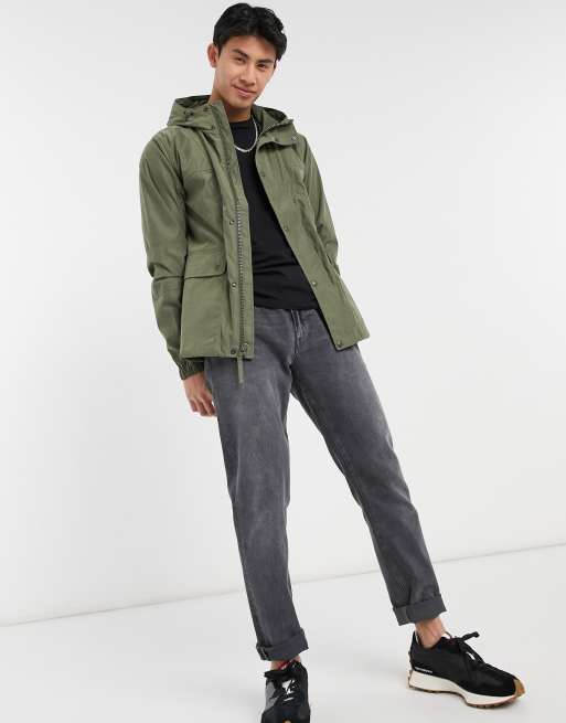 Abercrombie & Fitch – Windjacke mit Kapuze in Olivgrün, 4 von 4