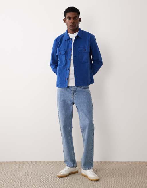 Abercrombie & Fitch – Workwear – Jeans-Hemdjacke in Blau, 2 von 5