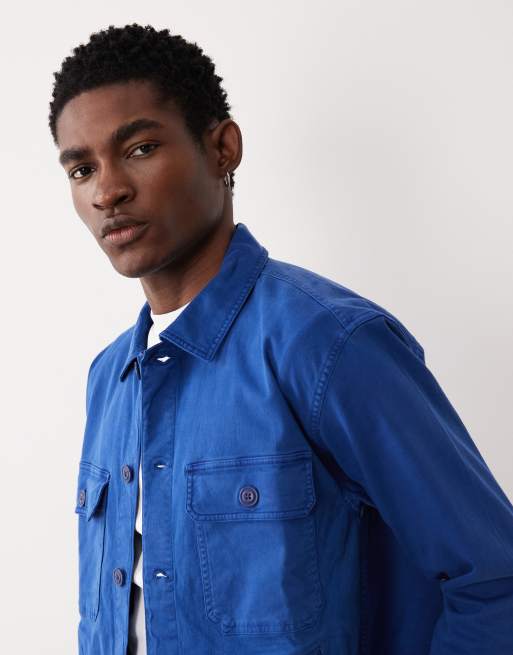 Abercrombie & Fitch – Workwear – Jeans-Hemdjacke in Blau, 4 von 5